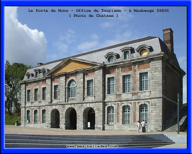 Cambrai, décor en pointe de diamant de la porte de Valenciennes